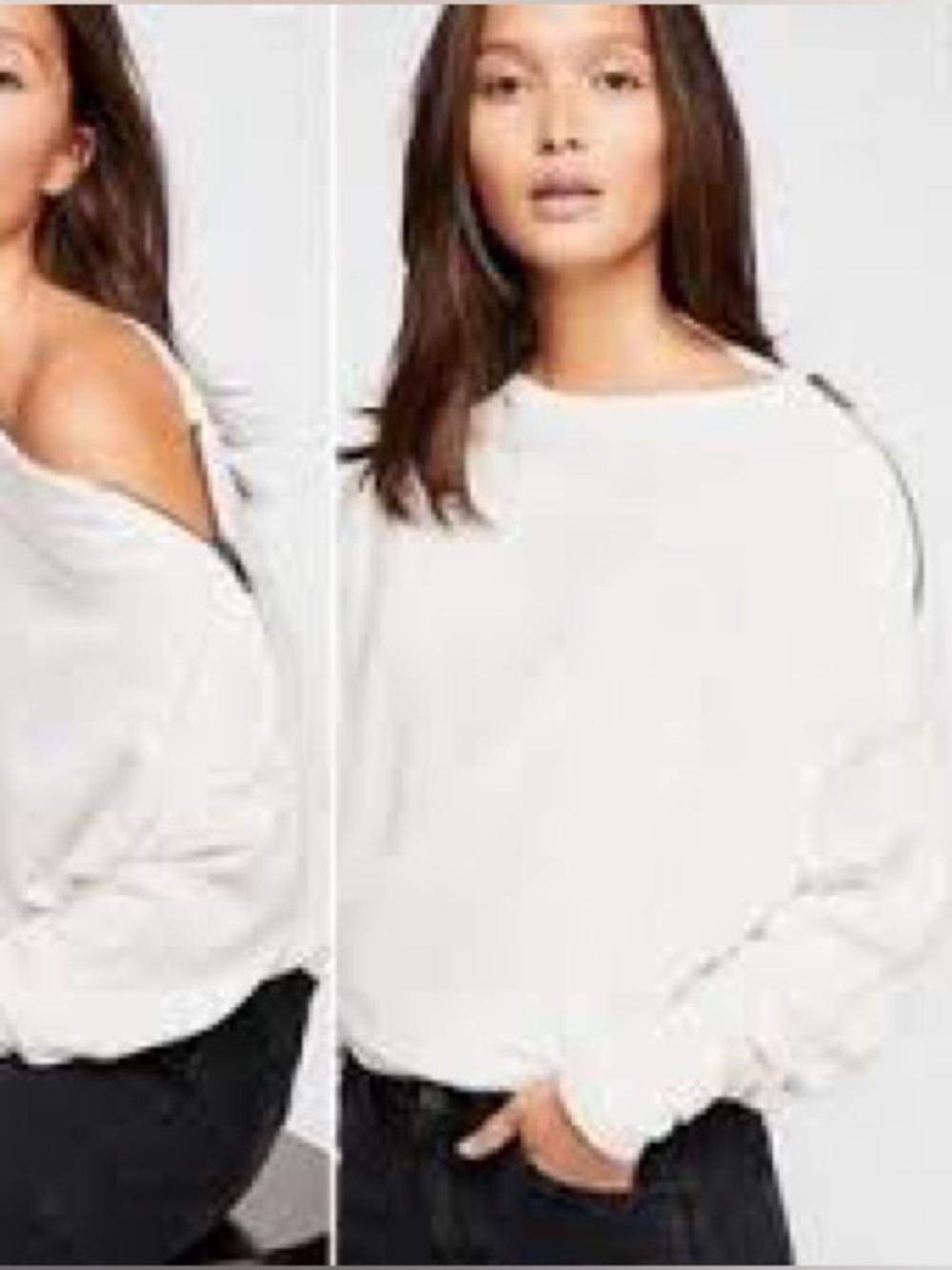 We The Free Nikala Thermal Zip Shoulder Top Size M